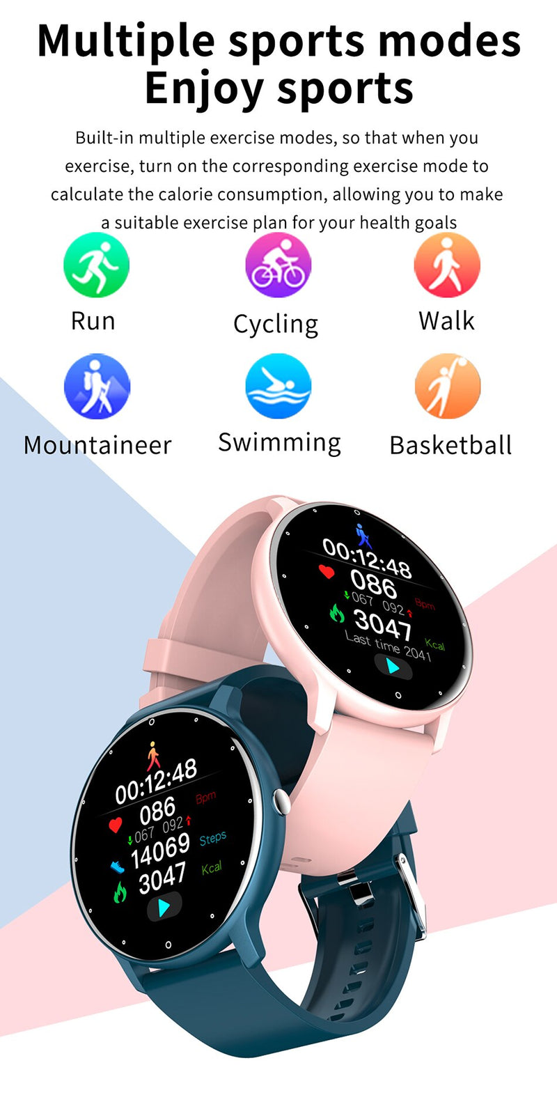 Touch Screen Smartwatch | Sports Fitness