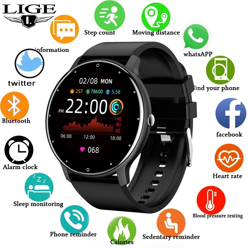 Touch Screen Smartwatch | Sports Fitness